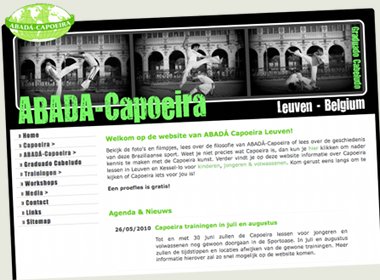 Abada Capoeira: Statische site met mini CMS